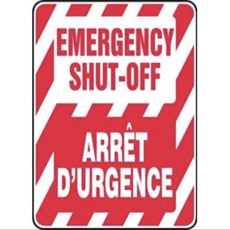 Accuform BILINGUAL SAFETY SIGN EMERGENCY FBMELC538XL FBMELC538XL